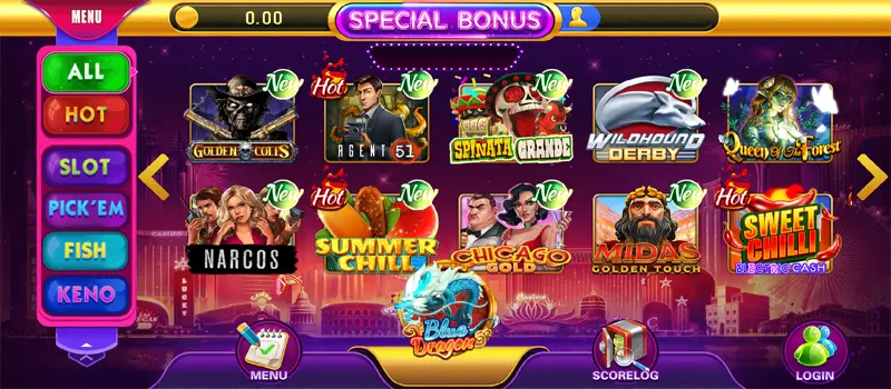 Blue Dragon 777 mobile app games list for Android users